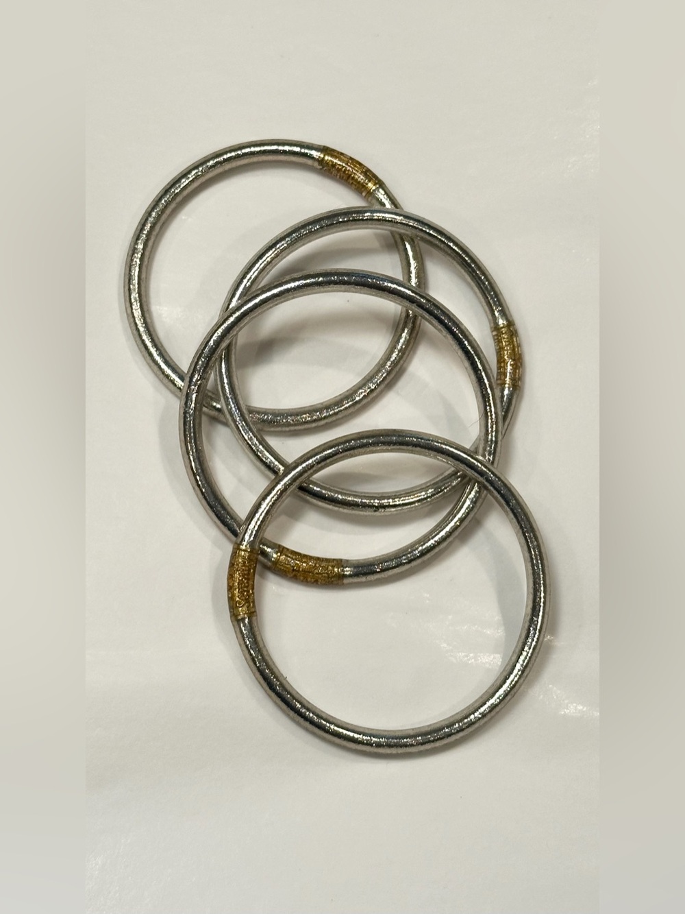 BuDhaGirl Silver All Weather Bangles AWB Set of 4